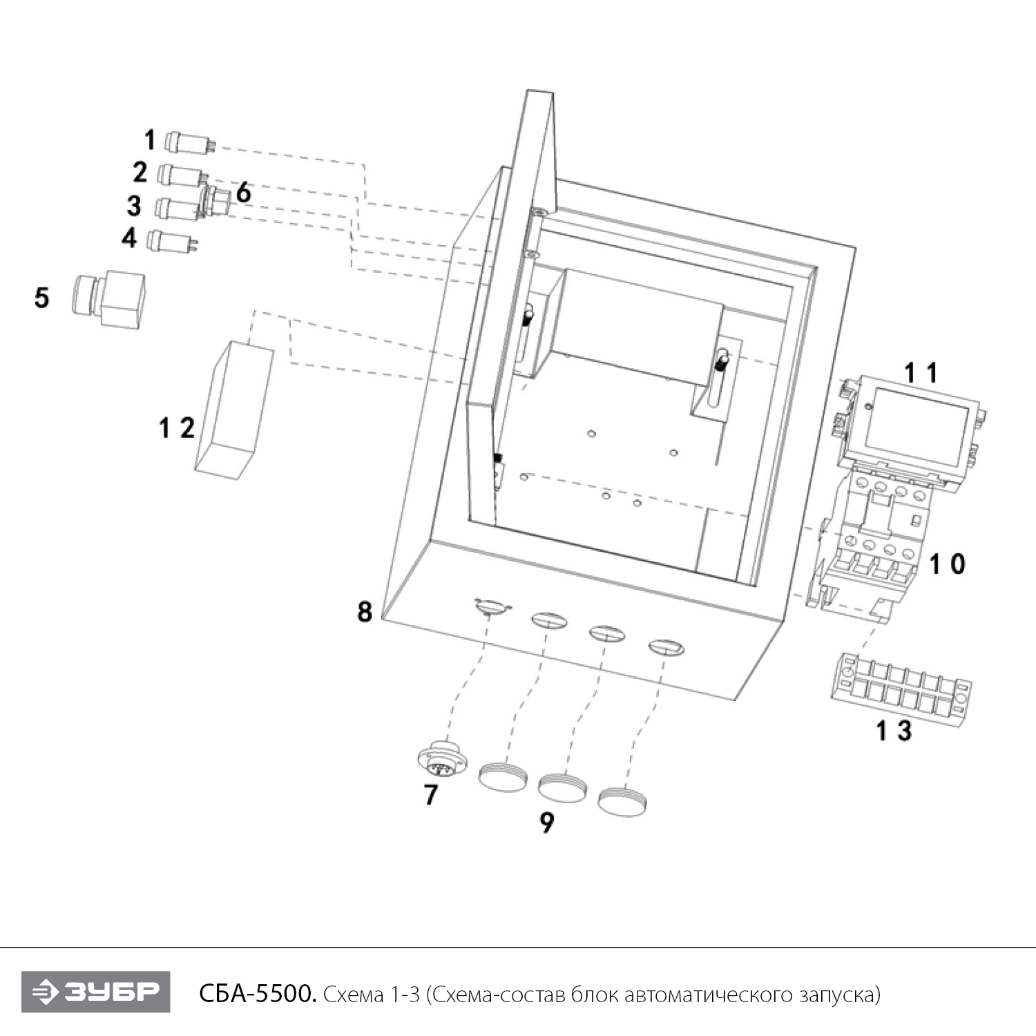 Генератор бензиновый СБА-5500